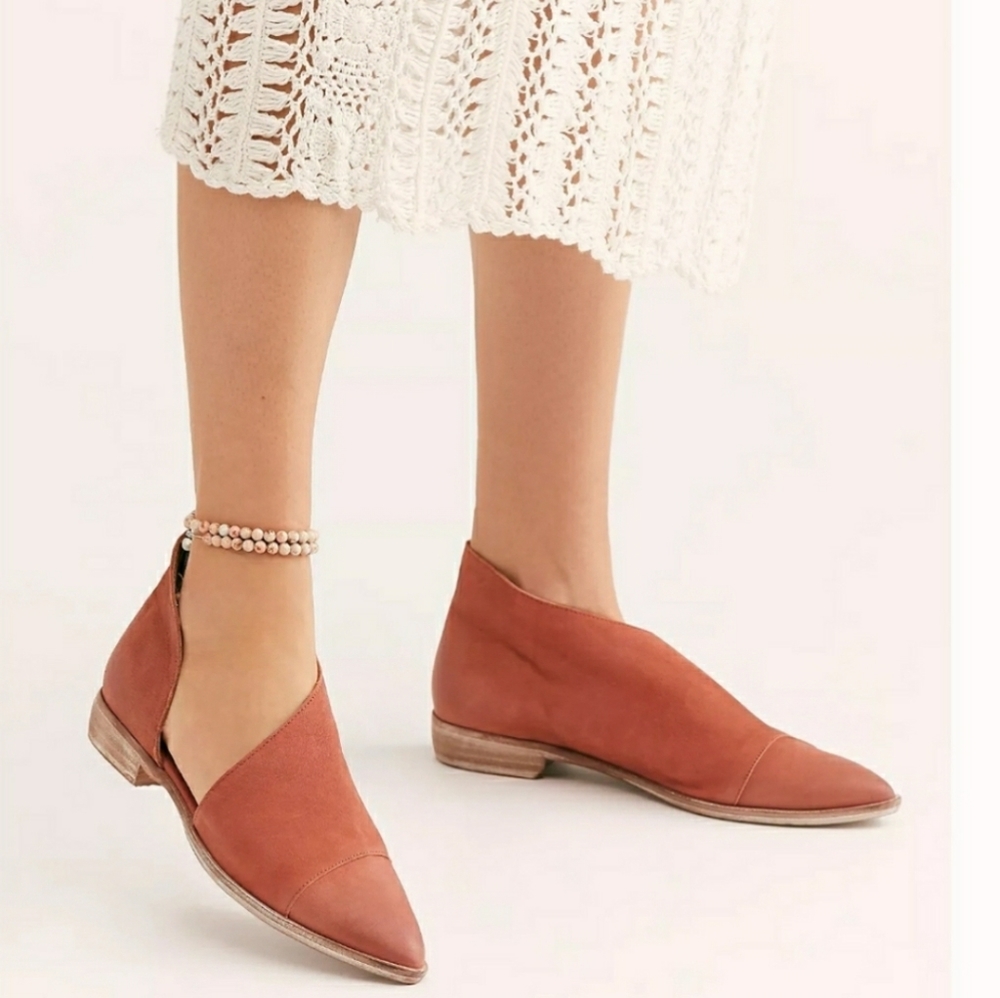 Free People Royale 38/8 Booties Whiskey Li…